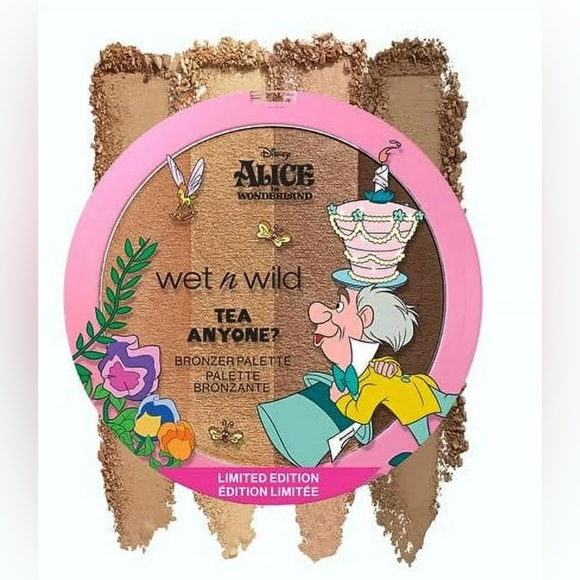 Disney Alice In Wonderland Wet & Wild Tea Anyone? Eye & Face Bronzer Palette Set - Picture 11 of 11
